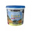 Ronseal 5 Litre Slate Grey Fence Life Plus Paint -Outdoor Garden Care Store 5010214876297 ca406419 bfad 4d30 b346 5e8518d23268