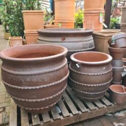 Woodlodge 70cm Kilburn Natural Clay Glazed Pot 7 Woodlodge 70cm Kilburn Natural Clay Glazed Pot -Outdoor Garden Care Store 5021346484649 3