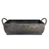 Woodlodge 30cm Rustic Pewter Trough -Outdoor Garden Care Store 5021346490527