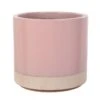 Woodlodge 38cm Pastel Pink Glazed Pot -Outdoor Garden Care Store 5021346501872