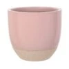 Woodlodge 26cm Pastel Pink Glazed Egg Pot -Outdoor Garden Care Store 5021346502015