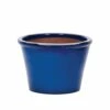 APTA 31cm Blue Saigon Glazed Bowl Planter 1 APTA 31cm Blue Saigon Glazed Bowl Planter -Outdoor Garden Care Store 5022413588246
