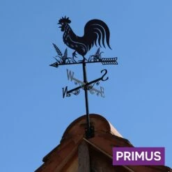 Primus Metal Cockerel Silhouette Weathervane -Outdoor Garden Care Store 5023353266010 2