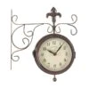 Outside In 5.5" York Double-Sided Station Clock & Thermometer -Outdoor Garden Care Store 5050642006293