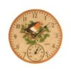 Outside In 12" Robin Wall Clock & Thermometer 1 Outside In 12" Robin Wall Clock & Thermometer -Outdoor Garden Care Store 5050642006347 d760ce7c b8a4 40e3 a702 7eff3f59828c