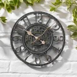 Outside In 12" Verdigris Newby Wall Clock -Outdoor Garden Care Store 5050642006415 3