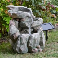 Smart Solar 51cm Rock Fall Solar Water Feature -Outdoor Garden Care Store 5050642007931 2