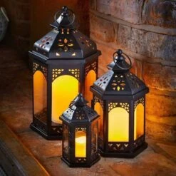 Outside In Sahara Lantern Trio -Outdoor Garden Care Store 5050642035699 2