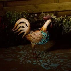 Smart Solar 45cm Metal Cockerel Silhouette -Outdoor Garden Care Store 5050642064132 3