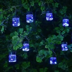 Smart Solar 10 Firefly LED Opal Jar String Lights -Outdoor Garden Care Store 5050642067638 3