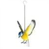 La Hacienda Hanging Metal Blue Tit In Flight -Outdoor Garden Care Store 5055025558611