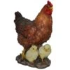 Vivid Arts 35cm Standing Hen With Chicks - XRL-HFAM-B -Outdoor Garden Care Store 5055195016751