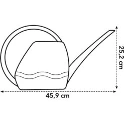 Elho 3.5 Litre Anthracite Aquarius Watering Can -Outdoor Garden Care Store 8711904303723 3