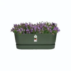 Elho 70cm Living Concrete Greenville Trough Long -Outdoor Garden Care Store 8711904357764 3