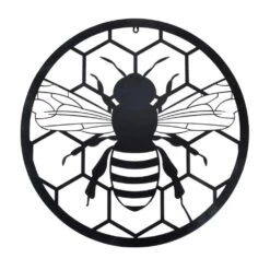 Fallen Fruits 60cm Round Bee Metal Wall Art
